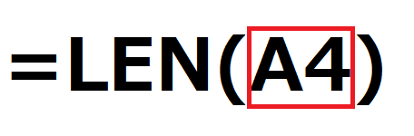 =LEN(A4)